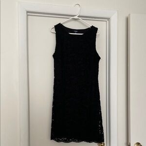 Chaps Black Sleeveless Mini Dress